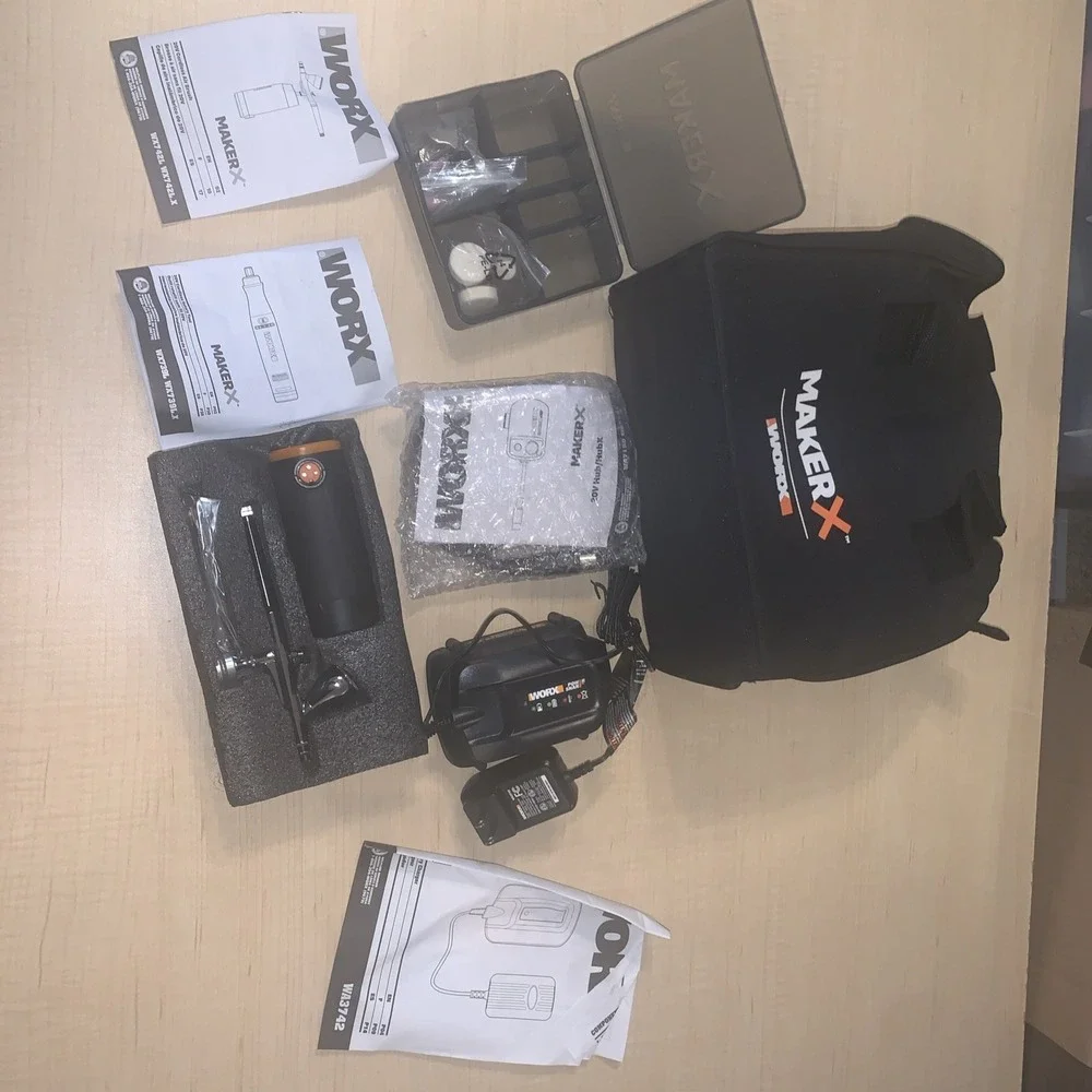 WX988L WORX 20V 2 PC MAKERX Combo: Rotary Tool + Wood/Metal Crafter